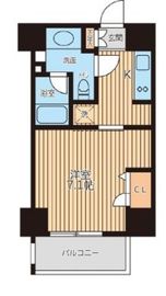 レジディア新横浜 205 間取り図