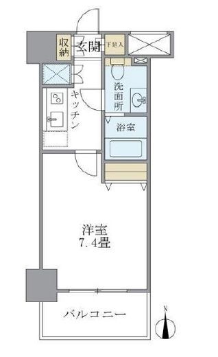 KDX吾妻橋レジデンス 303 間取り図