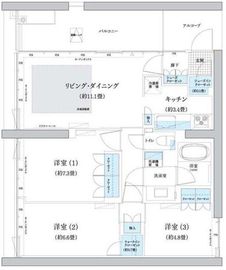 ガーデニエール砧ウエスト 625 間取り図