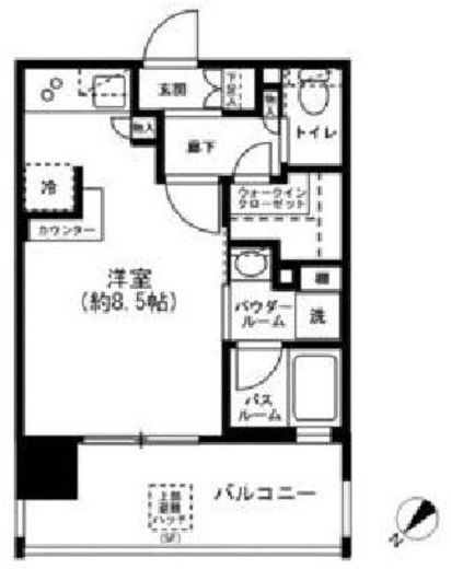 プレミスト月島 5階 間取り図