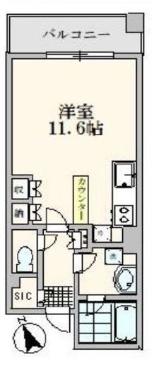 シンフォニーシティ荻窪 8階 間取り図