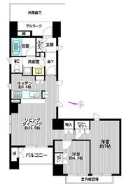 D'グラフォート西台 9階 間取り図