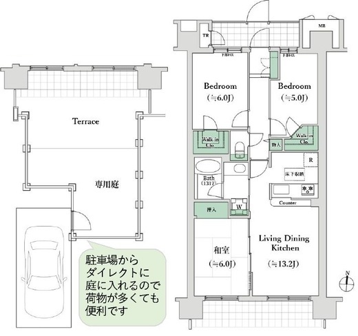 Be Cityキャナルウイング 1階 間取り図