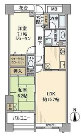 本郷真砂パークハウス壱番館 9階 間取り図