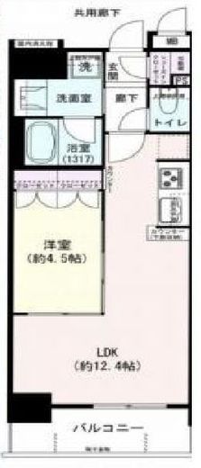 プレシエ横浜石川町 2階 間取り図