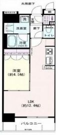 プレシエ横浜石川町 2階 間取り図