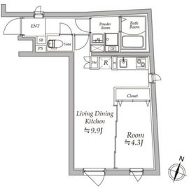 アトリオフラッツ板橋本町 301 間取り図