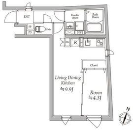 アトリオフラッツ板橋本町 401 間取り図