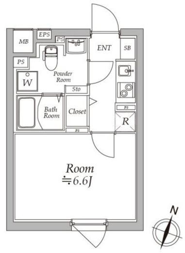 アトリオフラッツ板橋本町 303 間取り図