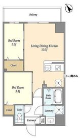 アルファコート曳舟 301 間取り図