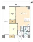アルファコート曳舟 1201 間取り図