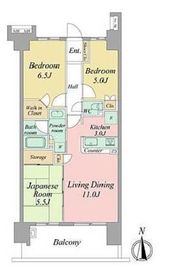 レーベンスクエアリハート東京 8階 間取り図