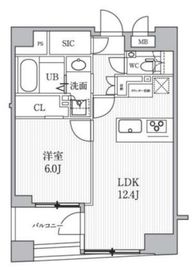 シーズンフラッツ日本橋人形町プレミア 203 間取り図