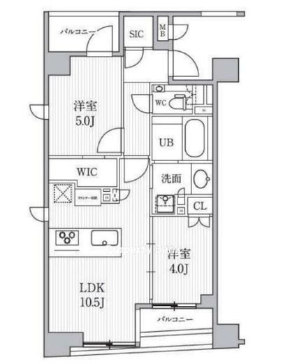 シーズンフラッツ日本橋人形町プレミア 801 間取り図