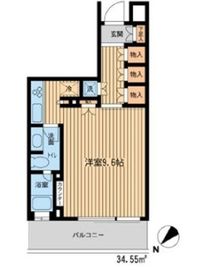 HF新横浜レジデンス 6階 間取り図