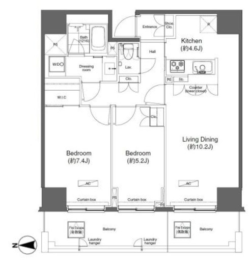 プライムアーバン亀有 703 間取り図