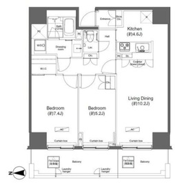 プライムアーバン亀有 703 間取り図
