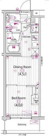 ガーラ元住吉グランドステージ 4階 間取り図