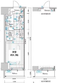 プレール・ドゥーク両国Ⅳ 1階 間取り図