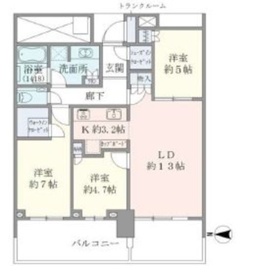 ベイズタワー＆ガーデン 29階 間取り図