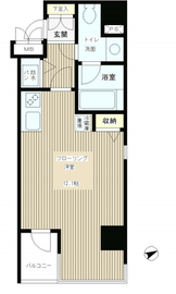 テラス麻布十番 201 間取り図