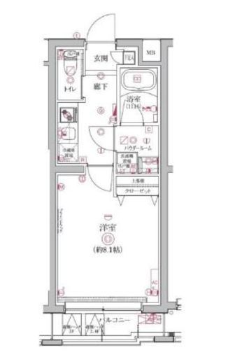 QUALITAS護国寺 (クオリタス護国寺) 4階 間取り図