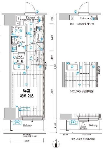 プレール・ドゥーク両国Ⅳ 3階 間取り図
