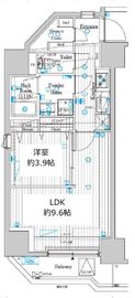 プレール・ドゥーク両国Ⅳ 7階 間取り図