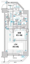 プレール・ドゥーク両国Ⅳ 11階 間取り図