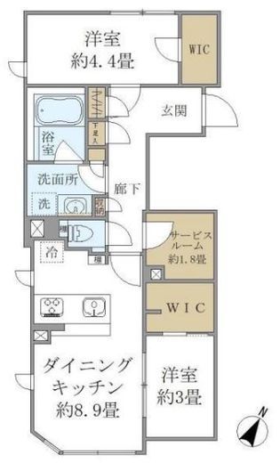 COMPOSITE高輪 (コンポジット高輪) 101 間取り図