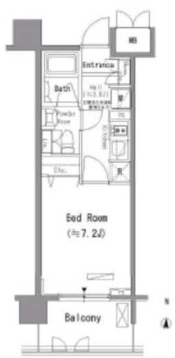 パークアクシス住吉 603 間取り図