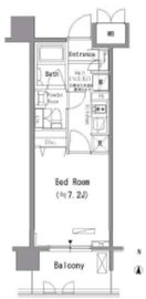パークアクシス住吉 603 間取り図