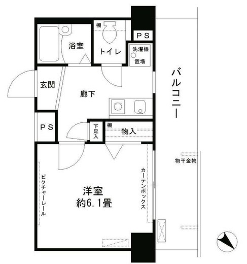 アルテーヌ新横浜 723 間取り図