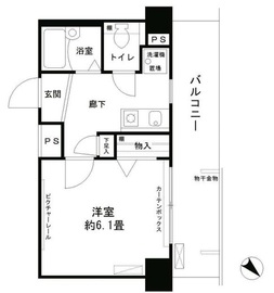 アルテーヌ新横浜 723 間取り図