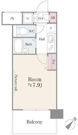 アルテーヌ新横浜 906 間取り図