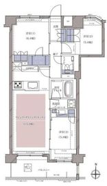 ディームス横濱青木町 1002 間取り図