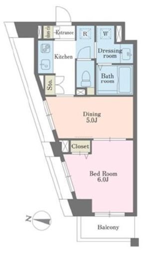 デュオステージ大塚 4階 間取り図