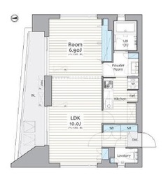 フェリス白金 801 間取り図