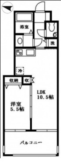 ジェラ恵比寿レジデンス 8階 間取り図