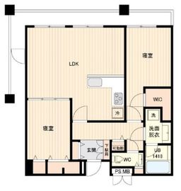 リバーサイド隅田セントラルタワーパレス 2301 間取り図