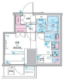 ジェノヴィア桜上水Ⅱ 6階 間取り図
