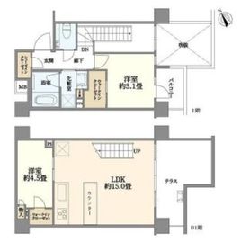 ピアース用賀レジデンス 2階 間取り図