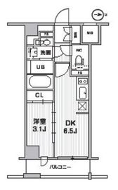 シーズンフラッツ新高円寺 502 間取り図