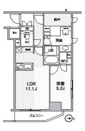 シーズンフラッツ新高円寺 503 間取り図