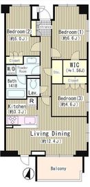 OASE用賀 W206 間取り図