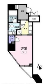 レジディア高輪桂坂 1103 間取り図