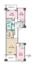 パークハウス四谷 3階 間取り図