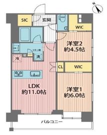 プレシス文京江戸川橋 6階 間取り図