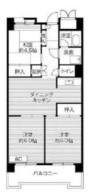 ビレッジハウス品川八潮タワー 1-1309 間取り図