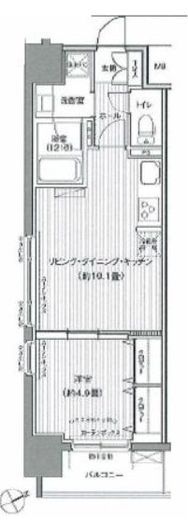 ダイイチフレア川崎 804 間取り図